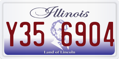 IL license plate Y356904