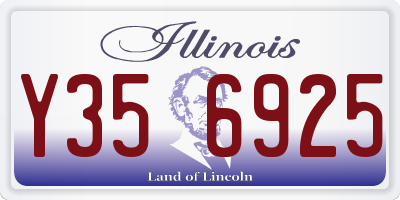 IL license plate Y356925
