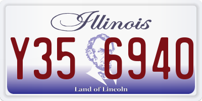 IL license plate Y356940
