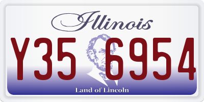 IL license plate Y356954