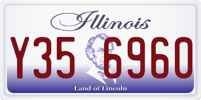 IL license plate Y356960