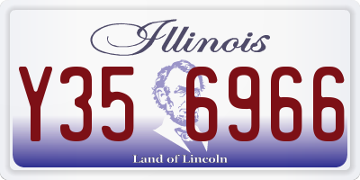 IL license plate Y356966