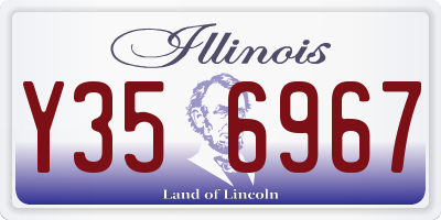 IL license plate Y356967