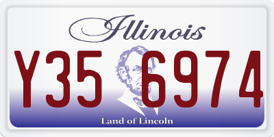 IL license plate Y356974