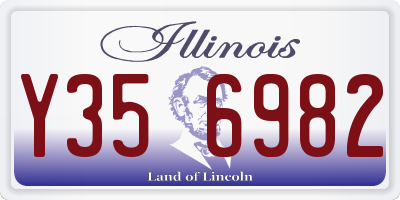 IL license plate Y356982