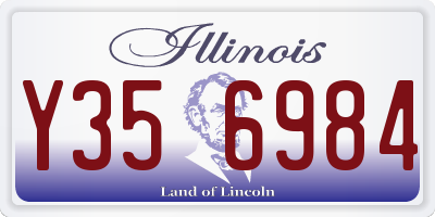 IL license plate Y356984