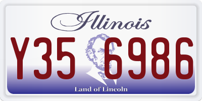 IL license plate Y356986