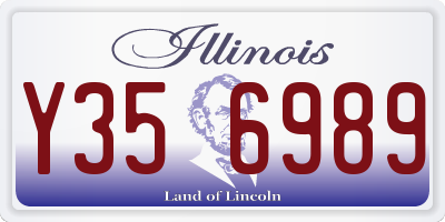 IL license plate Y356989