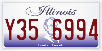 IL license plate Y356994