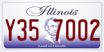 IL license plate Y357002