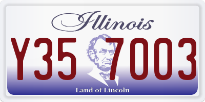 IL license plate Y357003