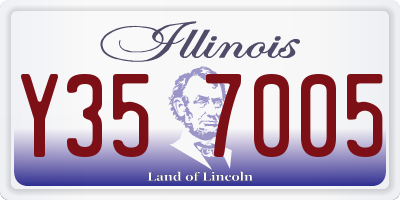 IL license plate Y357005