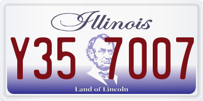 IL license plate Y357007