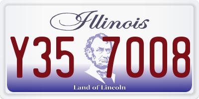 IL license plate Y357008