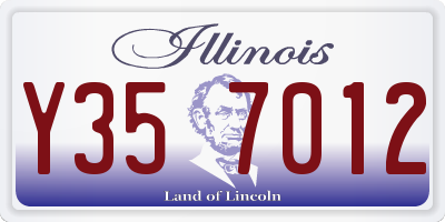 IL license plate Y357012