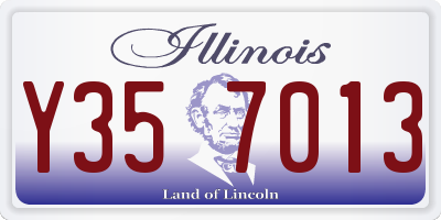 IL license plate Y357013