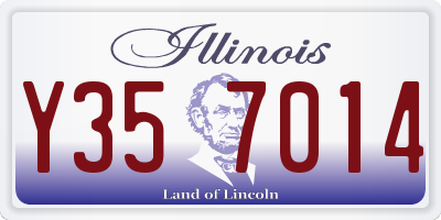 IL license plate Y357014
