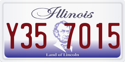 IL license plate Y357015