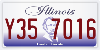 IL license plate Y357016
