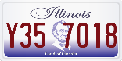 IL license plate Y357018