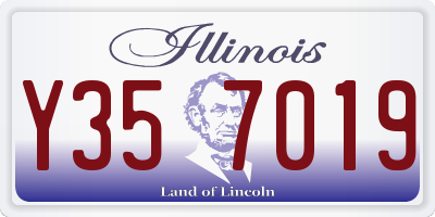 IL license plate Y357019