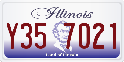 IL license plate Y357021