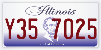 IL license plate Y357025