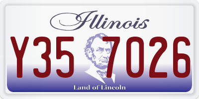 IL license plate Y357026