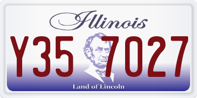 IL license plate Y357027