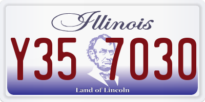 IL license plate Y357030
