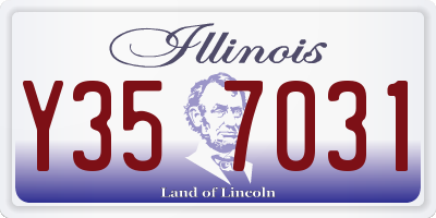 IL license plate Y357031