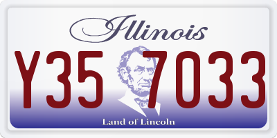 IL license plate Y357033