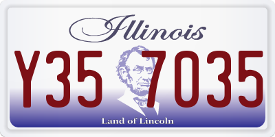 IL license plate Y357035
