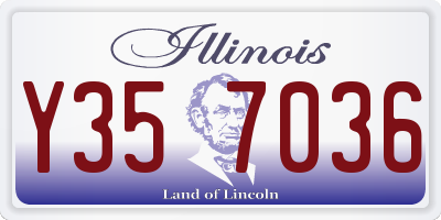 IL license plate Y357036