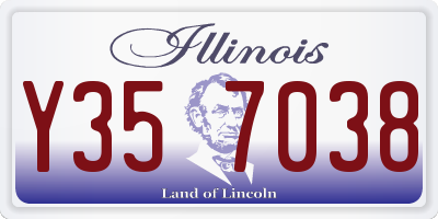 IL license plate Y357038