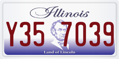 IL license plate Y357039
