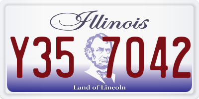 IL license plate Y357042