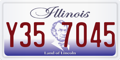 IL license plate Y357045