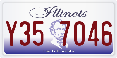 IL license plate Y357046