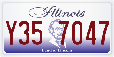IL license plate Y357047