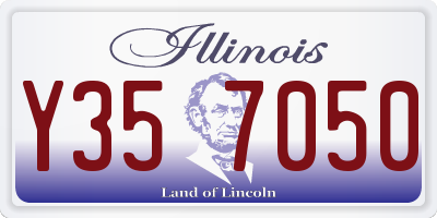 IL license plate Y357050