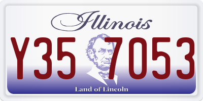 IL license plate Y357053