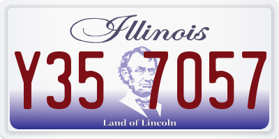 IL license plate Y357057