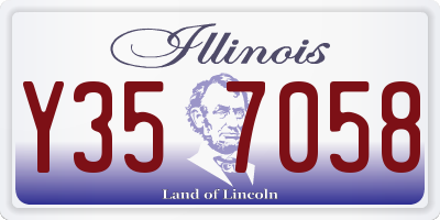IL license plate Y357058