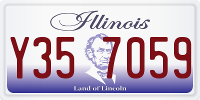 IL license plate Y357059