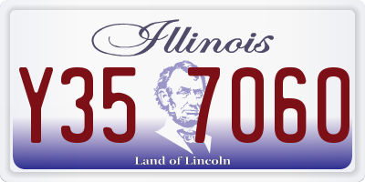 IL license plate Y357060