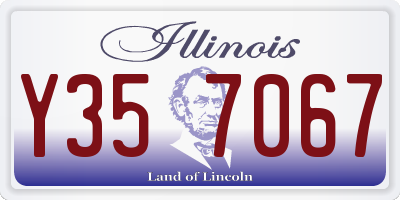 IL license plate Y357067