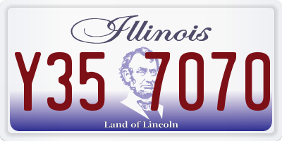 IL license plate Y357070