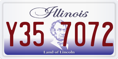 IL license plate Y357072