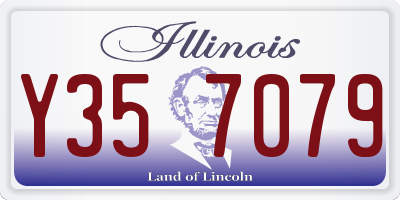 IL license plate Y357079